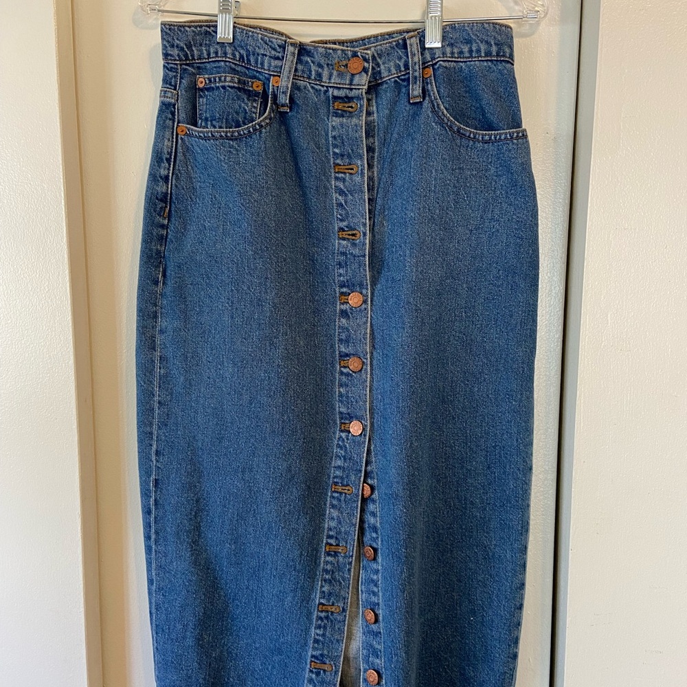 Madewell button down skirt